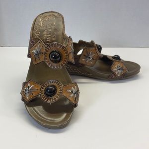 Leather Slide Sandal